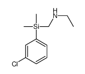 N-[[(3-chlorophenyl)-dimethylsilyl]methyl]ethanamine结构式