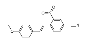 2-nitro-4'-methoxy-trans-stilbene-carbonitrile-(4) Structure