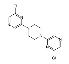 2-chloro-6-[4-(6-chloropyrazin-2-yl)piperazin-1-yl]pyrazine Structure