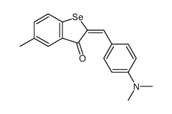 2-(p-N,N-Dimethylaminobenzylideno)-5-methylbenzoselenophen-3-on结构式