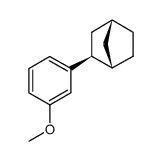 exo-2-(3-methoxyphenyl)bicyclo[2.2.1]heptane结构式
