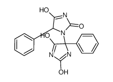 1-(2,5-dioxo-4-phenylimidazolidin-4-yl)-5-phenylimidazolidine-2,4-dione Structure