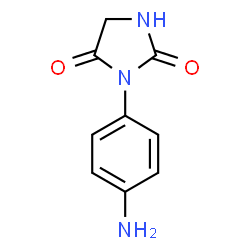 3-(4-aminophenyl)imidazolidine-2,4-dione Structure