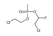 2-chloro-1-[2-chloroethoxy(methyl)phosphoryl]oxy-1-fluoroethane Structure