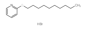 Pyridine,2-(decylthio)-, hydrobromide(1:1)结构式
