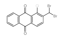 1-chloro-2-(dibromomethyl)anthracene-9,10-dione结构式