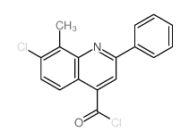 7-chloro-8-methyl-2-phenyl-quinoline-4-carbonyl chloride Structure
