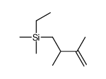 2,3-dimethylbut-3-enyl-ethyl-dimethylsilane结构式