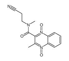 N-(2-cyanoethyl)-N,3-dimethyl-4-oxido-1-oxoquinoxalin-1-ium-2-carboxamide结构式
