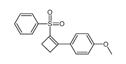 1-[2-(benzenesulfonyl)cyclobuten-1-yl]-4-methoxybenzene结构式
