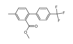 methyl 4-methyl-4'-(trifluoromethyl)-[1,1'-biphenyl]-2-carboxylate结构式