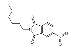 2-hexyl-5-nitroisoindole-1,3-dione结构式
