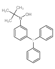 N-(3-diphenylphosphanylphenyl)-N-tert-butyl-hydroxylamine structure