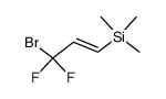 3-bromo-3,3-difluoropropenyltrimethylsilane结构式