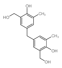 4-[[4-hydroxy-3-(hydroxymethyl)-5-methyl-phenyl]methyl]-2-(hydroxymethyl)-6-methyl-phenol结构式