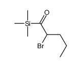 2-bromo-1-trimethylsilylpentan-1-one结构式