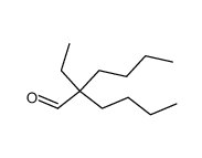 2-butyl-2-ethyl-hexanal Structure