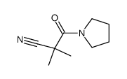 Pyrrolidine, 1-(2-cyano-2-methyl-1-oxopropyl)- (9CI) Structure