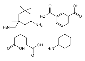 3-(aminomethyl)-3,5,5-trimethylcyclohexan-1-amine,benzene-1,3-dicarboxylic acid,cyclohexanamine,hexanedioic acid结构式