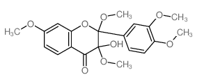 2-(3,4-dimethoxyphenyl)-3-hydroxy-2,3,7-trimethoxy-chroman-4-one Structure