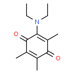 2-(Diethylamino)-3,5,6-trimethyl-2,5-cyclohexadiene-1,4-dione结构式