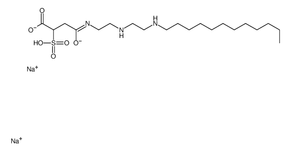 4-[[2-[[2-(Dodecylamino)ethyl]amino]ethyl]amino]-4-oxo-2-sulfobutanoic acid disodium salt Structure