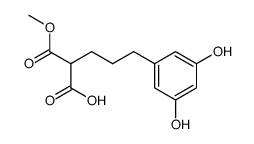 methyl 2-carboxy-5-(3,5-dihydroxyphenyl)pentanoate结构式