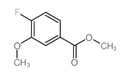 4-氟-3-甲氧基苯甲酸甲酯结构式