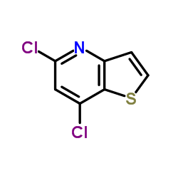 5,7-二氯噻吩并[3,2-b]吡啶结构式
