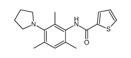 N-(2,4,6-trimethyl-3-pyrrolidin-1-ylphenyl)thiophene-2-carboxamide Structure