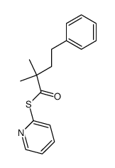 S-(pyridin-2-yl) 2,2-dimethyl-4-phenylbutanethioate结构式
