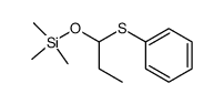 1-(trimethylsilyloxy)propyl phenyl sulfide结构式