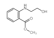 methyl 2-(2-hydroxyethylamino)benzoate结构式