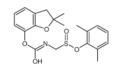 (2,2-dimethyl-3H-1-benzofuran-7-yl) N-[(2,6-dimethylphenyl)sulfinylmethyl]carbamate Structure