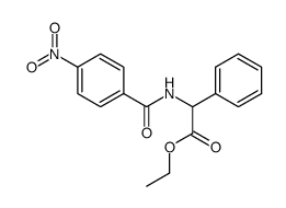 (4-nitro-benzoylamino)-phenyl-acetic acid ethyl ester结构式