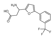 3-AMINO-3-[5-(3-TRIFLUOROMETHYLPHENYL)-FURAN-2-YL]-PROPIONIC ACID Structure