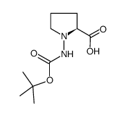 (2S)-1-[(2-methylpropan-2-yl)oxycarbonylamino]pyrrolidine-2-carboxylic acid Structure