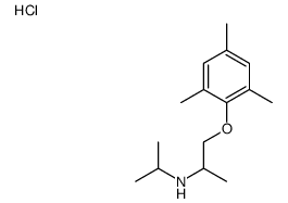 N-propan-2-yl-1-(2,4,6-trimethylphenoxy)propan-2-amine,hydrochloride Structure