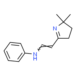 1-Pyrroline,2-(2-anilinovinyl)-5,5-dimethyl-(8CI) Structure