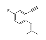 2-ethynyl-4-fluoro-1-(2-methylprop-1-enyl)benzene结构式