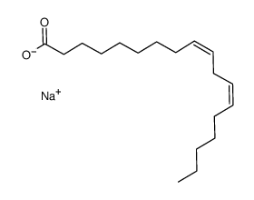 Sodium (9Z,12Z)-octadeca-9,12-dienoate Structure
