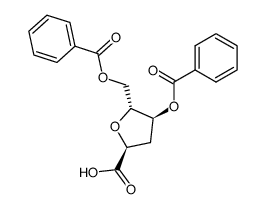 2,5-脱水-3-去氧-D-阿拉伯糖型-己糖酸二苯甲酸酯结构式