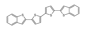 2-[5-[5-(1-benzothiophen-2-yl)thiophen-2-yl]thiophen-2-yl]-1-benzothiophene结构式