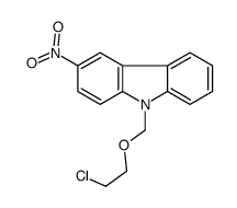 9-(2-chloroethoxymethyl)-3-nitrocarbazole Structure