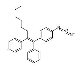 1-azido-4-(1,2-diphenyloct-1-enyl)benzene结构式