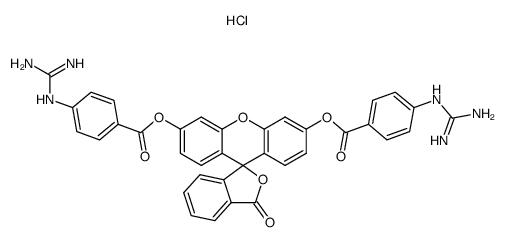 fluorescein di-p-guanidinobenzoate dihydrochloride Structure