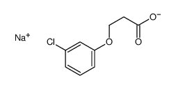 sodium 3-(3-chlorophenoxy)propionate Structure