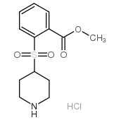 2-(哌啶-4-基磺酰基)苯甲酸甲酯盐酸盐结构式