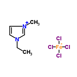 1-乙基-3-甲基咪唑四氯高铁酸盐结构式