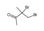 3,4-Dibromo-3-methyl-butan-2-one Structure